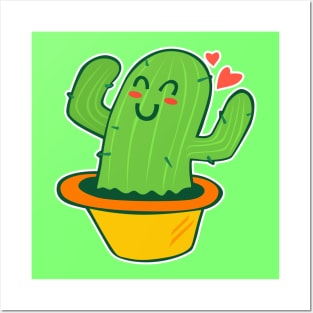 Cute Cactus Posters and Art